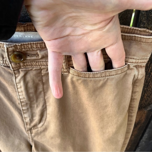 Everlane Wm’s The Lightweight Wide Leg Crop High Waisted Chino Pants Sz 4 - Picture 5 of 13